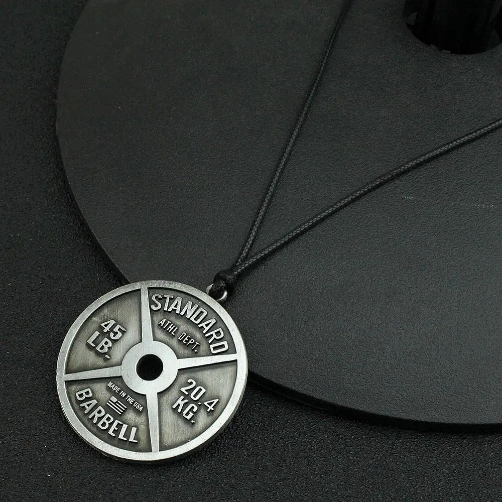 45lb Plate Necklace