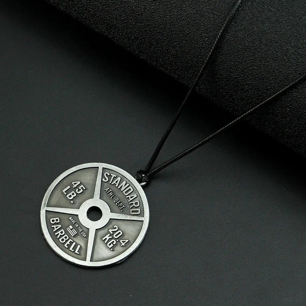 45lb Plate Necklace